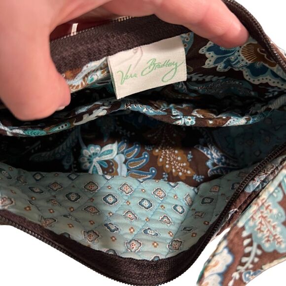 Vera Bradley Maggie Java Blue retired print handbag - Picture 9 of 10